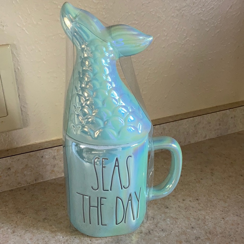 Rae Dunn Seas The Day Mermaid mug